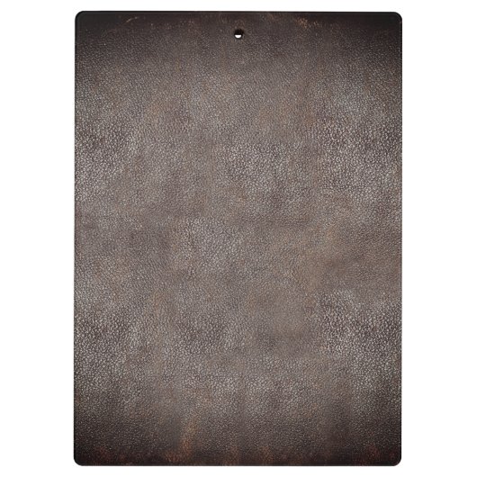 Executive Monogramc Brown Leather Kijk Klembord (Achterkant)