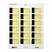 Executive-monogramlabels - Goud en zwart Etiket (Full Sheet)