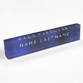 Executive Navy Blue Professionele Zakelijke Kantoo Naambordje