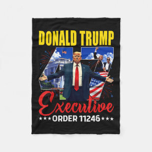 Executive Order 11246 47e President Trump 2025 Fleece Deken
