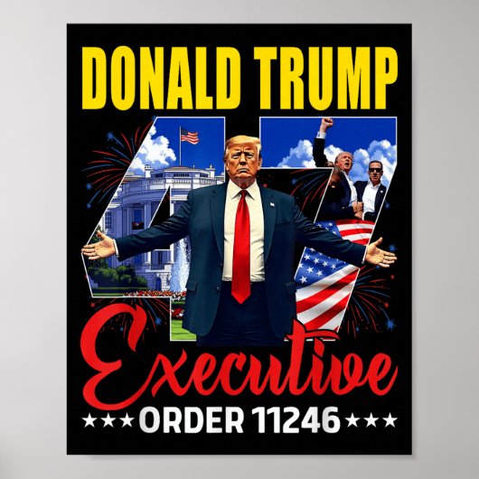 Executive Order 11246 47e President Trump 2025 Poster (Voorkant)