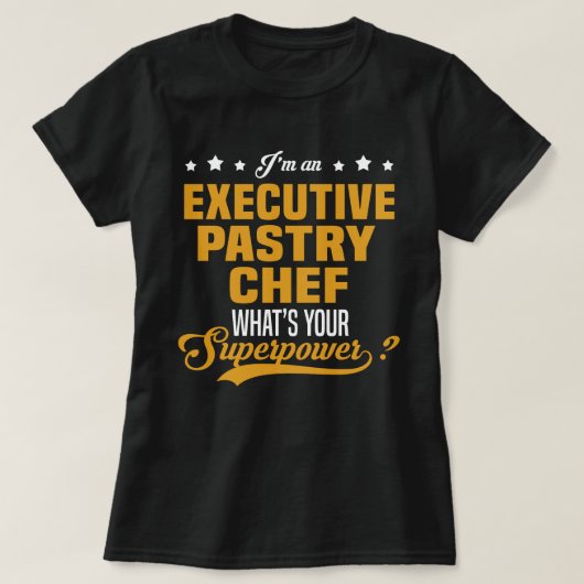 Executive Pastry Chef T-shirt (Design voorkant)