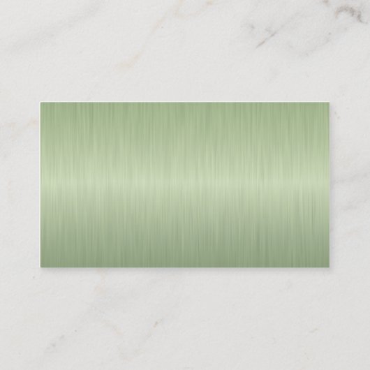 Executive Peridot Brush Steel Monogram Visitekaartje (Achterkant)