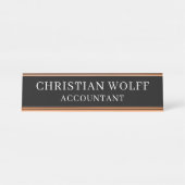 Executive Personalised  Plaque,Acrylic Office Sign Bureau Naambordje (Voorkant)