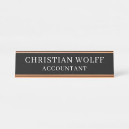 Executive Personalised  Plaque,Acrylic Office Sign Bureau Naambordje