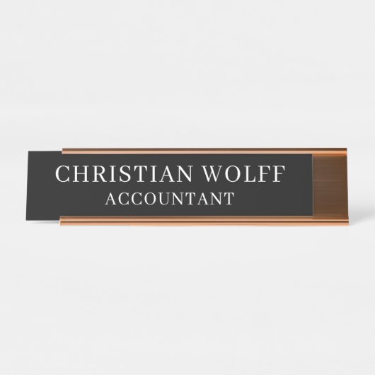 Executive Personalised  Plaque,Acrylic Office Sign Bureau Naambordje (Voorkant)
