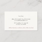 Executive Professional Vintage Brown Leather Visitekaartje (Achterkant)