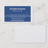 Executive Professional Visitekaartje, Royal Blue Visitekaartje (Voorkant / Achterkant)