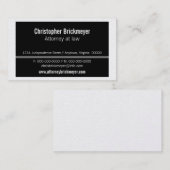 Executive Professional-Visitekaartje, zwart Visitekaartje (Voorkant / Achterkant)