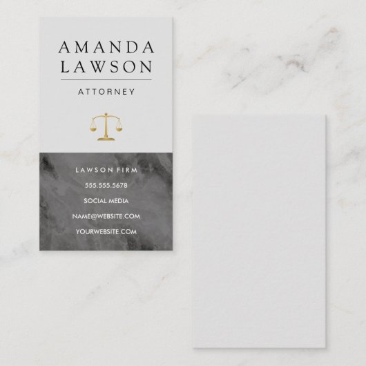 Executive-reeks | Marmerwet Afsprakenkaartje (Voorkant / Achterkant)