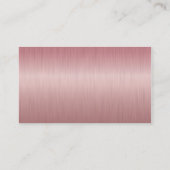 Executive Ruby Brush Steel Monogram Visitekaartje (Achterkant)