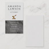 Executive Serie | Marmor Hamer Recht Afsprakenkaartje (Voorkant / Achterkant)