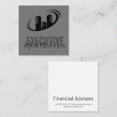 Executive Signature Series | Baas Vierkante Visitekaartje (Voorkant / Achterkant)