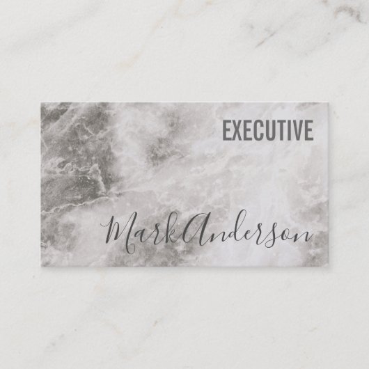 Executive | Signature Series (Marmer) Visitekaartje (Voorkant)