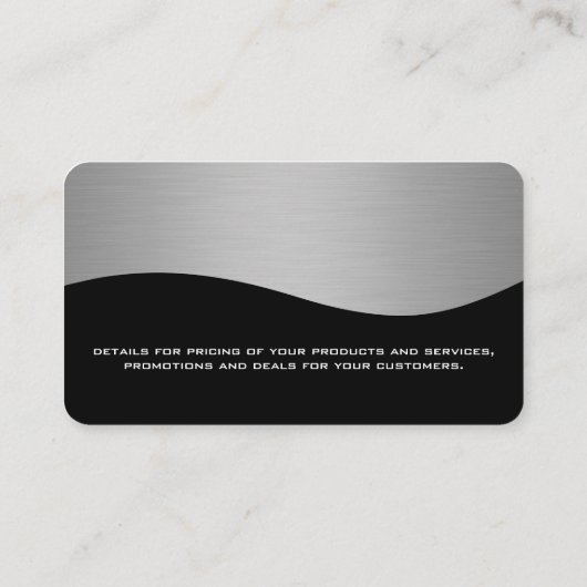 Executive Style | Justice Logo Visitekaartje (Achterkant)