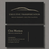 Executive Transport Modern Black & Gold Visitekaartje