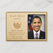 Executive VIP Gold Aangepaste profielkaarten Visitekaartje (Voorkant)