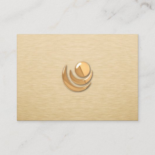 Executive VIP Gold Aangepaste profielkaarten Visitekaartje (Achterkant)