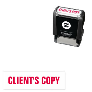 Exemplaar Office Supplies Business van de klant Zelfinktende Stempel