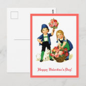  exemplaar van de Duitse Valentijn Children & Flow Briefkaart (Voorkant / Achterkant)