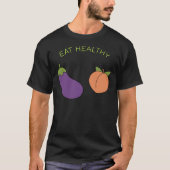 Exemplaar voor T-Shirt voor aubergine en perziken (Voorkant)