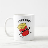 Exer-friet Grappige Fries Puns Koffiemok (Links)