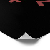 Exer-frietjes Funny Fries Puns Donker BG Poster (Hoek)