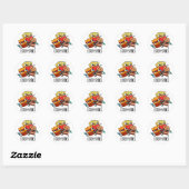 Exer-sides Grappige Oefening Spelling  Ronde Sticker (Vel)