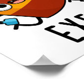 Exer-sides Grappige oefening woordspeling Poster (Hoek)