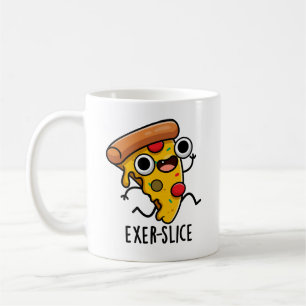 Exer-slice Funny Pizza Pun Koffiemok