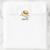 Exer-slice Grappige Brood Grappenmaker Ronde Sticker (Tas)