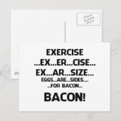 Exercise..BACON Briefkaart (Voorkant / Achterkant)