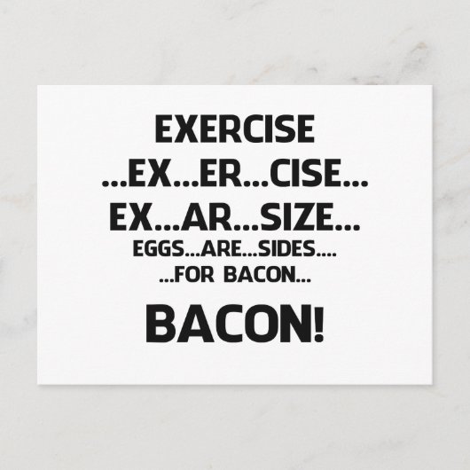Exercise..BACON Briefkaart (Voorkant)