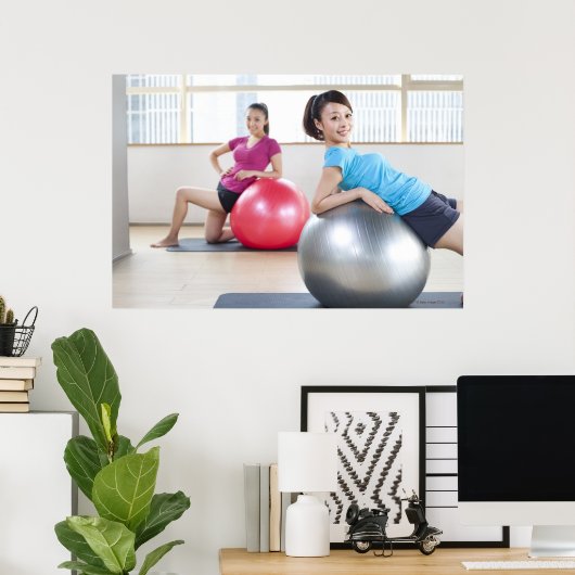 Exercise Balls Poster (Thuiskantoor)