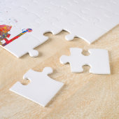 Exercise bike exercise in watercolor legpuzzel (Zijkant)