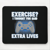 Exercise I Thought You Said Extra Lives Funny Game Muismat (Voorkant)