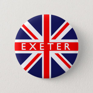 Exeter: Britse vlag Ronde Button 5,7 Cm