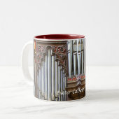 Exeter Cathedraal orgaan, stolling Tweekleurige Koffiemok (Voorkant links)