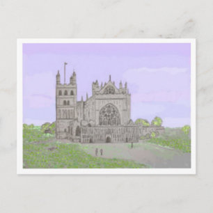 Exeter Cathedral briefkaart, aanpassen Briefkaart