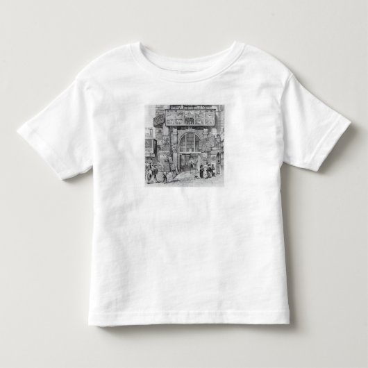 Exeter Change die de ingang toont Kinder Shirts (Voorkant)
