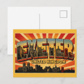 Exeter Engeland Romeinse & Kathedraalstad Briefkaart (Voorkant / Achterkant)