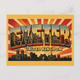 Exeter Engeland Romeinse & Kathedraalstad Briefkaart