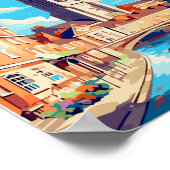 Exeter Engeland vintage reisillustratie Poster (Hoek)