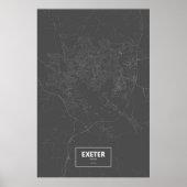 Exeter, Engeland (zwart wit) Poster (Voorkant)