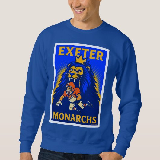 Exeter Monarchs klassieke sweatshirt. Trui (Voorkant)