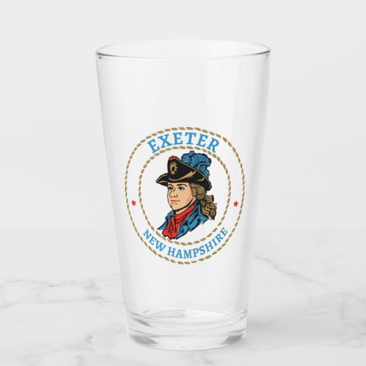 Exeter New Hampshire Koloniaal Glas (Voorkant)