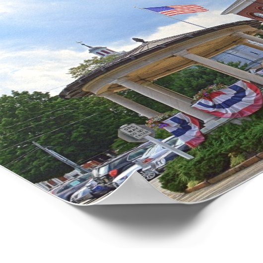 Exeter, New Hampshire, Town Hall Poster (Hoek)