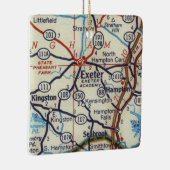 Exeter NH  Map Keramisch Ornament (Rechts)