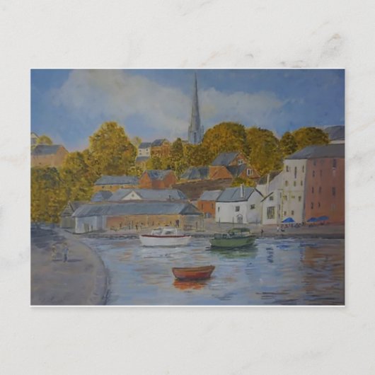 Exeter Quay met boten Briefkaarten (Voorkant)