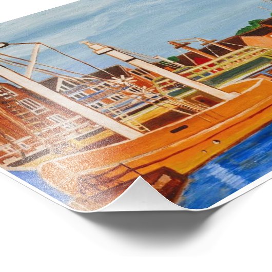 Exeter Ship Canal Foto Afdruk (Hoek)